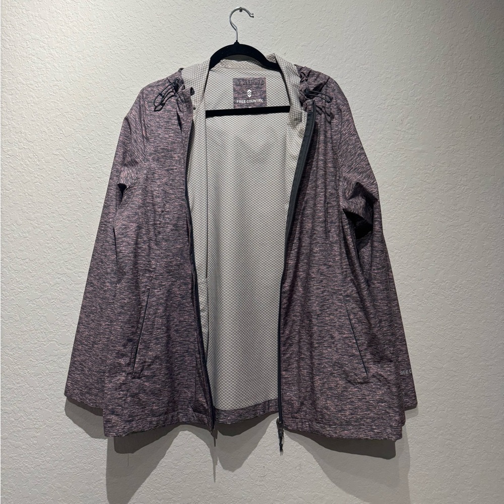 Free Country Women's Heathered Jacket - Grey and Pink